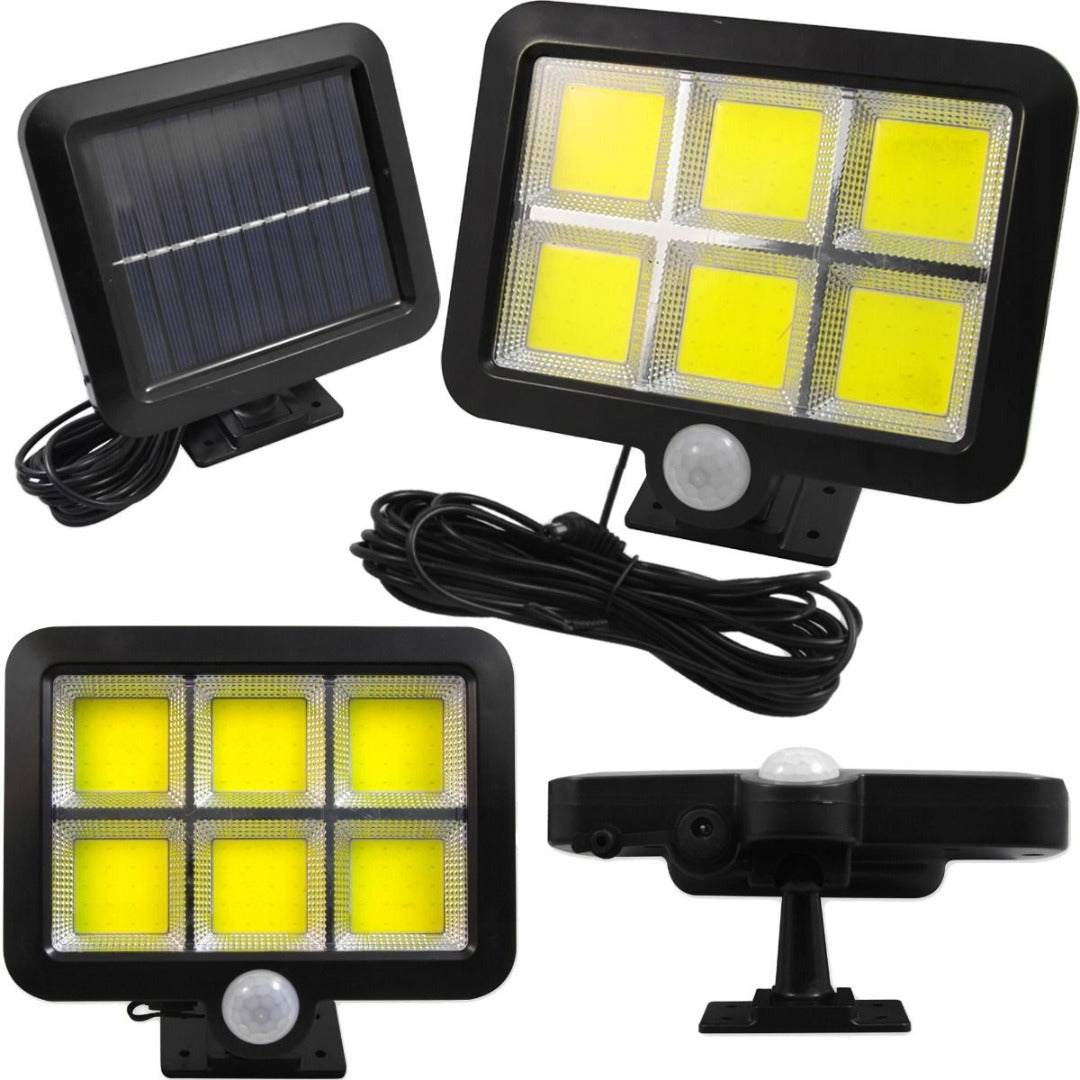 4W LED schijnwerper - Met zonnepaneel - 250 Lumen - Met PIR sensor 4W LED schijnwerper - Met zonnepaneel - 250 Lumen - Met PIR sensor
